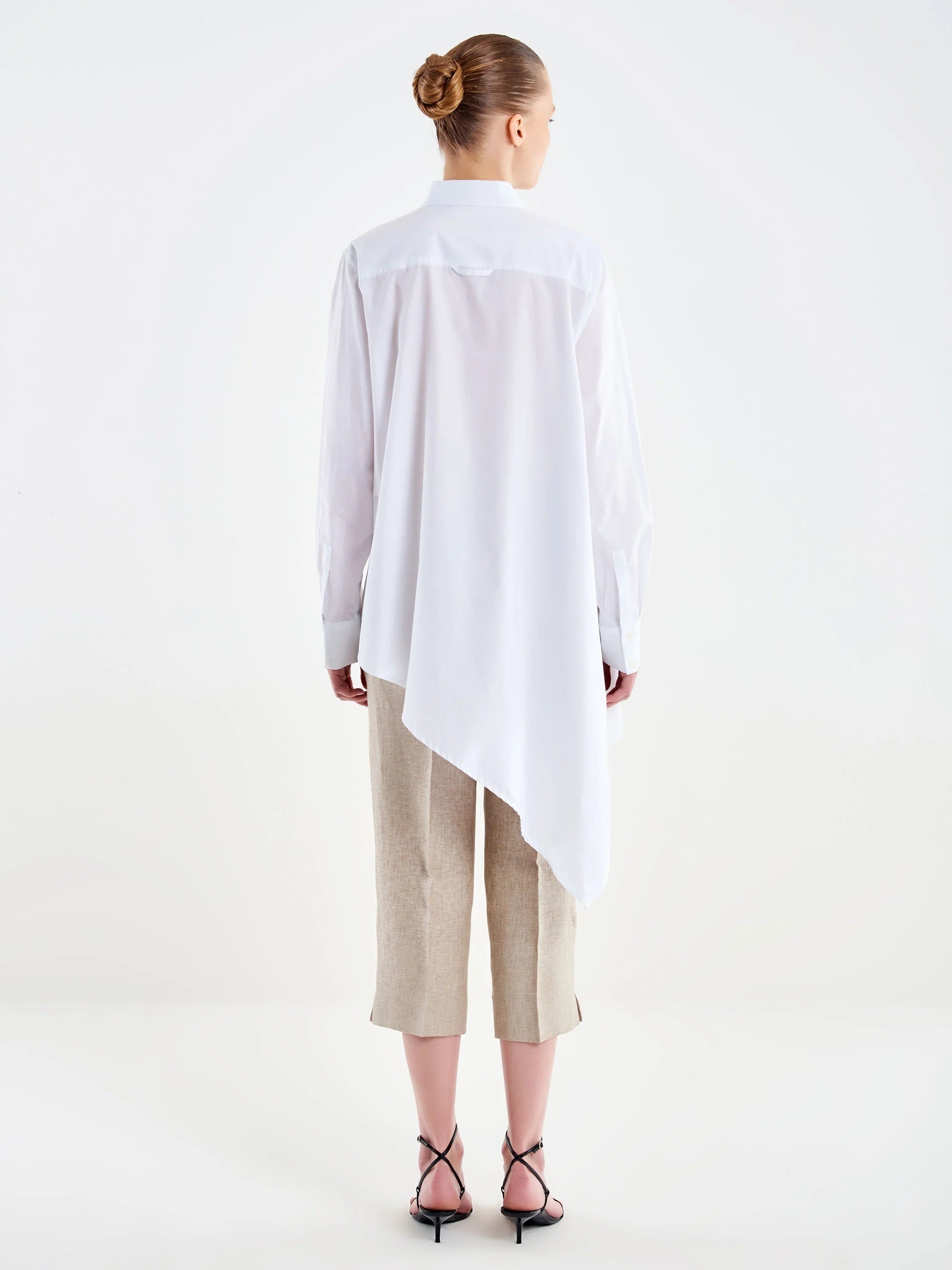 Camicia Asimmetrica Over in cotone Vicolo