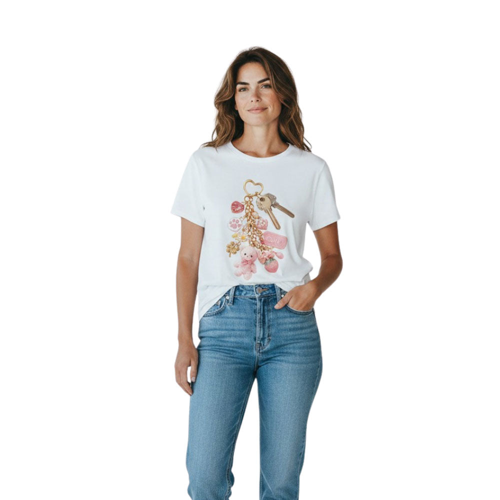T-shirt charm in cotone Vicolo