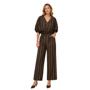 Pantalone a righe in misto lino Vicolo