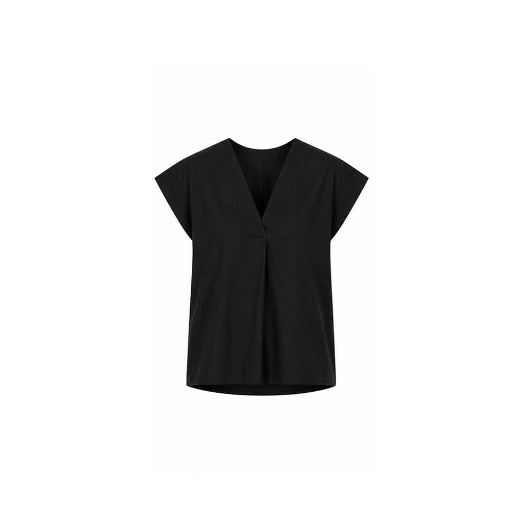 Blusa in cotone scollo V Vicolo