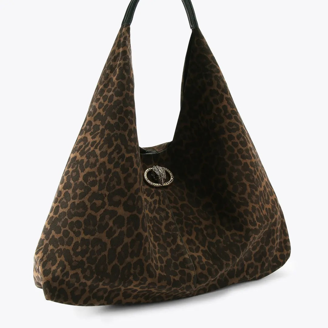Borsa Chelsea Large Slouch Hobo in pelle scamosciata Kurt Geiger