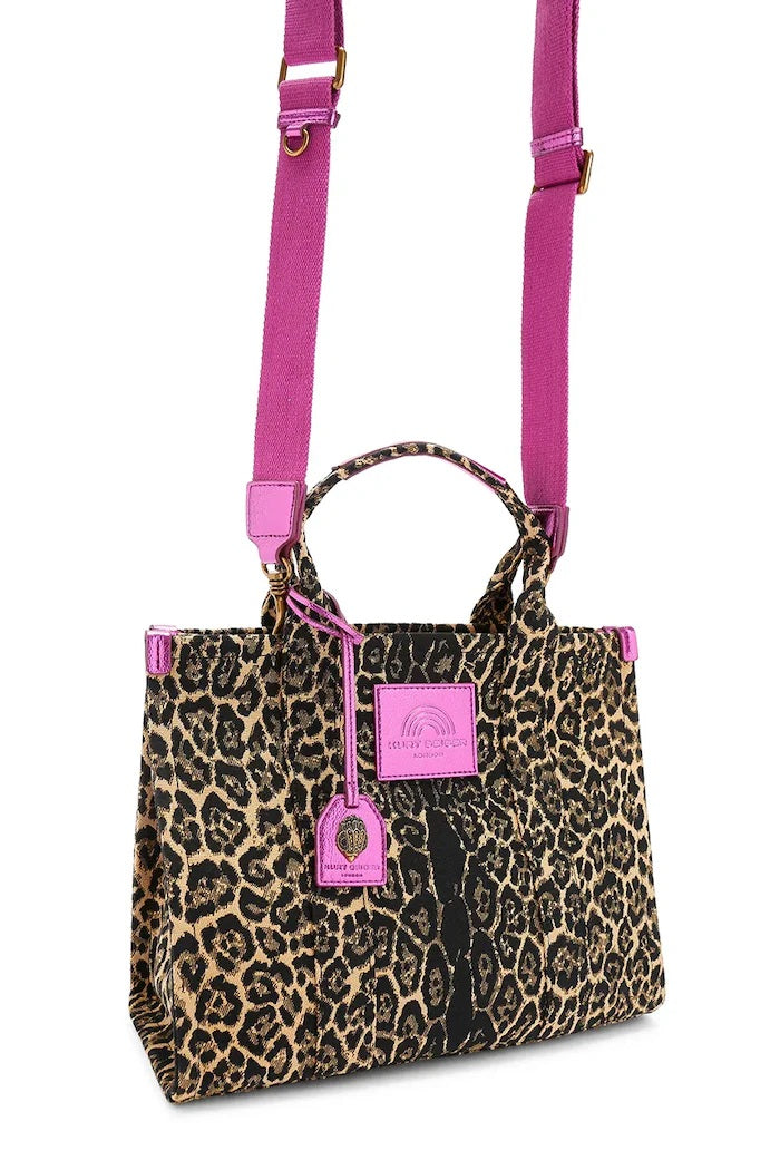 Borsa Southbank Tote in tessuto con motivo animalier Kurt Geiger