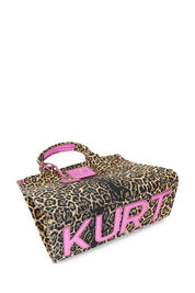 Borsa Southbank Tote in tessuto con motivo animalier Kurt Geiger