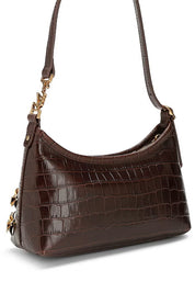 Borsa a spalla Sling Flowers in pelle effetto coccodrillo Kurt Geiger
