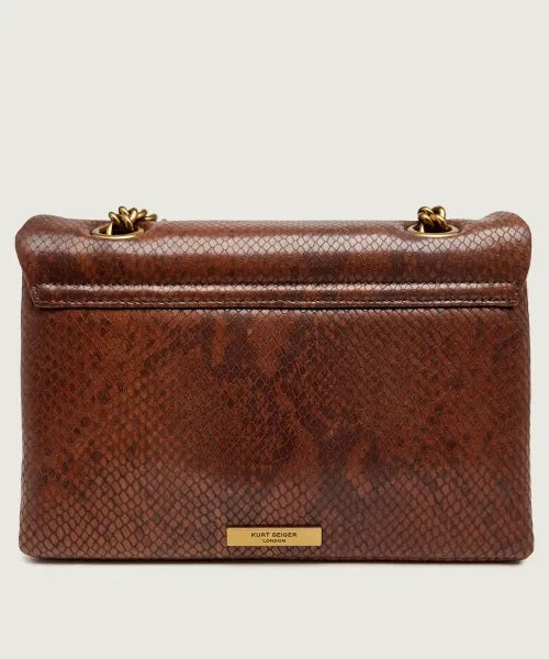 Borsa a spalla Kensington Bag in pelle stampa pitone Kurt Geiger