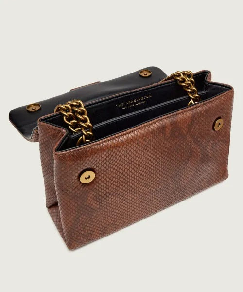 Borsa a spalla Kensington Bag in pelle stampa pitone Kurt Geiger