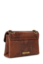 Borsa a spalla Mini Kensington in pelle stampa pitone Kurt Geiger