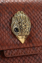 Borsa a spalla Mini Kensington in pelle stampa pitone Kurt Geiger