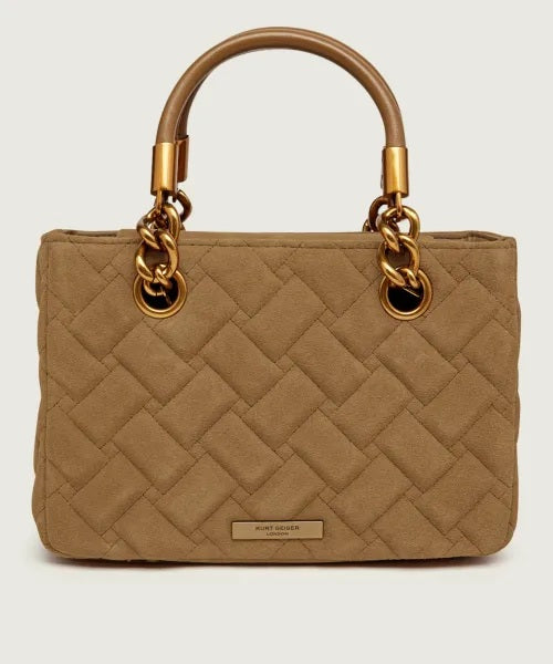 Borsa a mano Square Kensington in suede Kurt Geiger