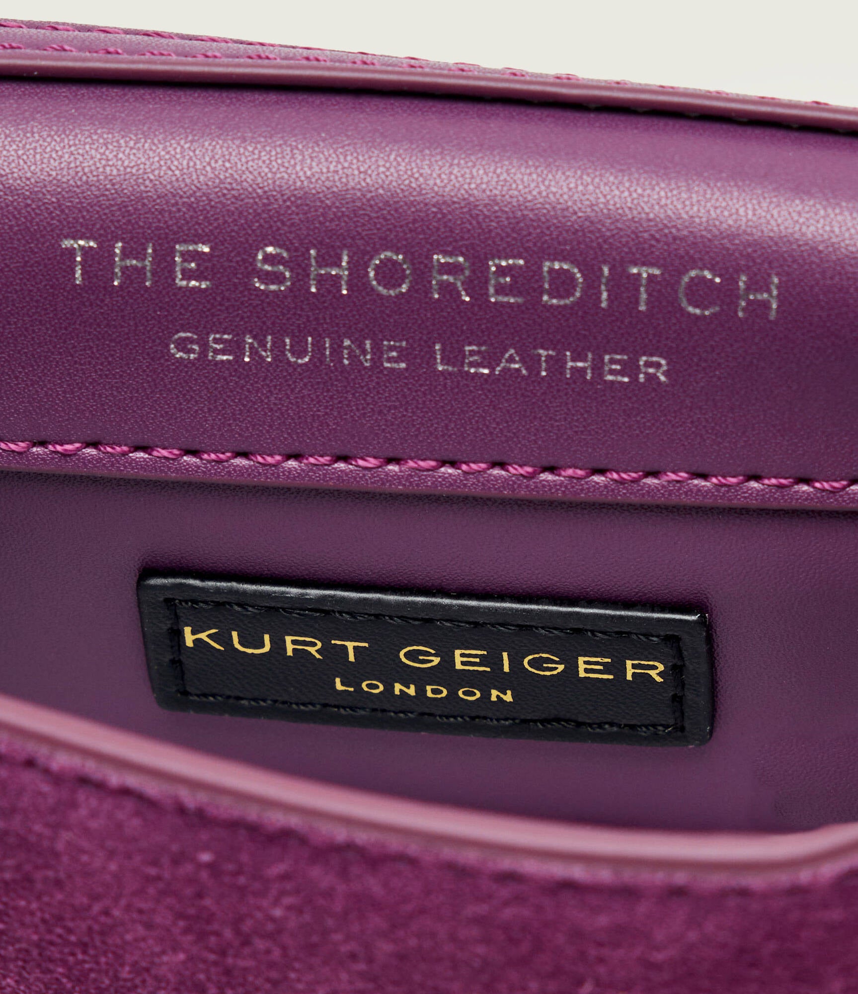 Borsa a tracolla Long Nano Shoreditch Gems in suede Kurt Geiger
