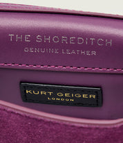 Borsa a tracolla Long Nano Shoreditch Gems in suede Kurt Geiger