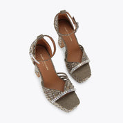Kurt Geiger Crystal Strap Platform Sandals