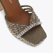 Kurt Geiger Crystal Strap Platform Sandals