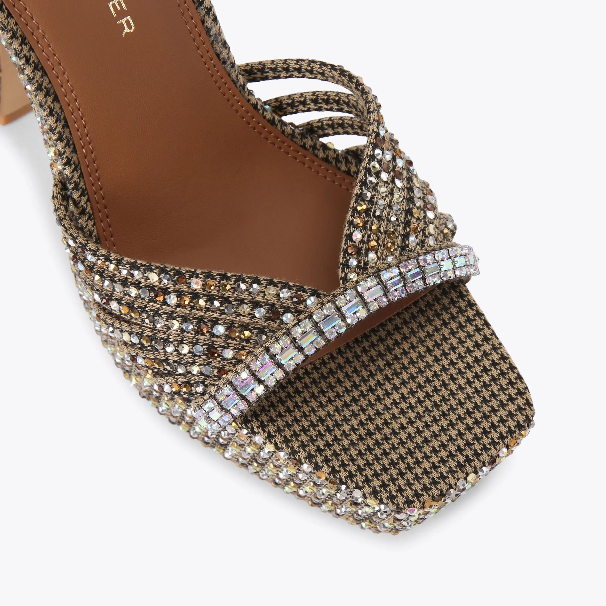 Kurt Geiger Crystal Strap Platform Sandals