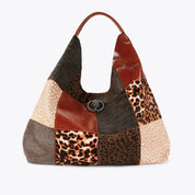 Kurt Geiger Chelsea Large Slouch Patchwork Leather Hobo Bag