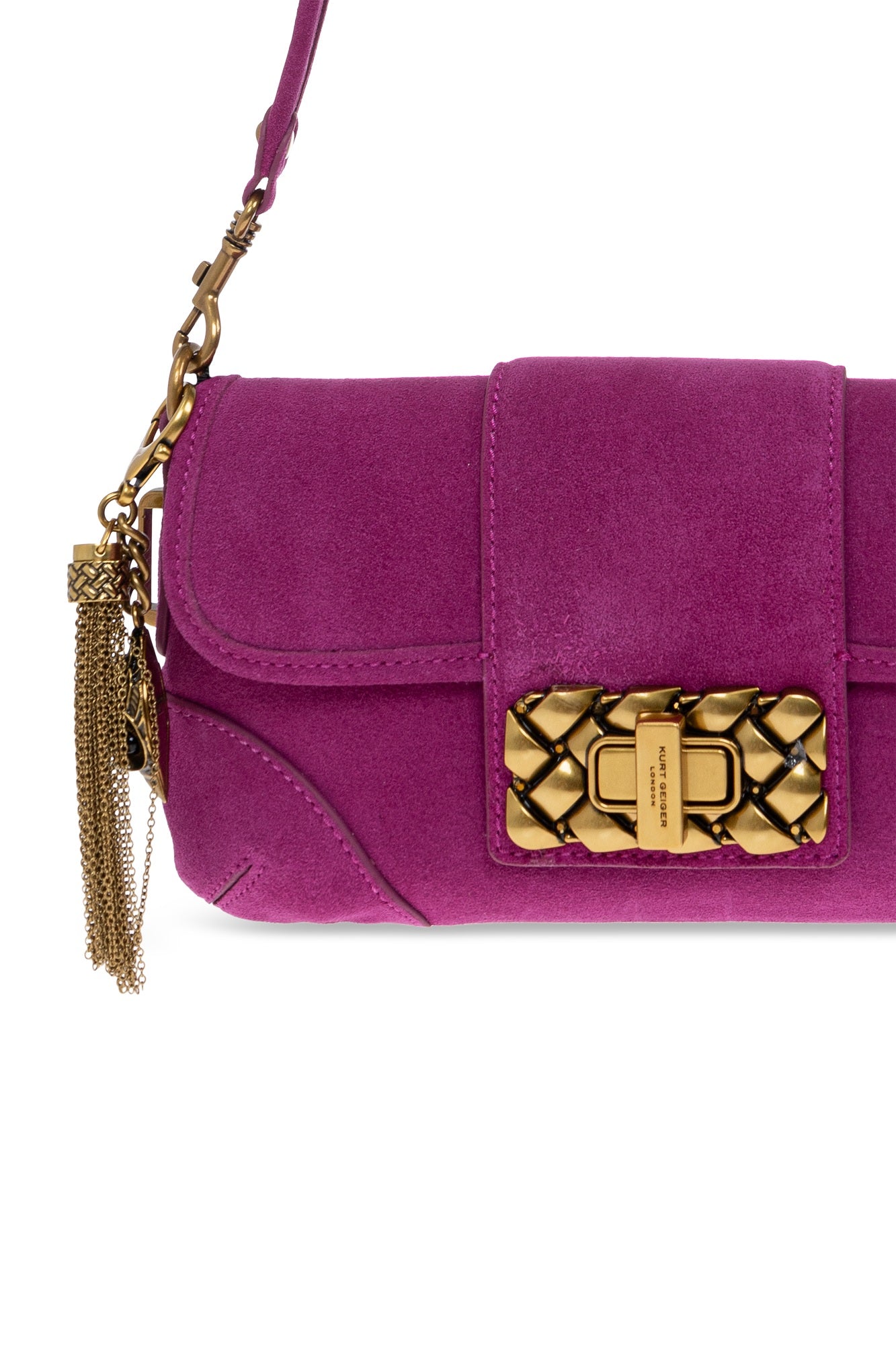 Borsa Marylebone Small Shoulder in suede Kurt Geiger