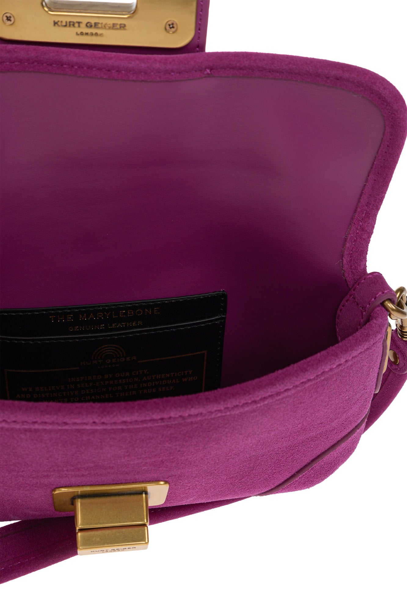 Borsa Marylebone Small Shoulder in suede Kurt Geiger