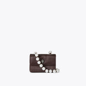 Borsa Micro Kensington Beads in nylon con stampa effetto coccodrillo Kurt Geiger