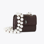 Borsa Micro Kensington Beads in nylon con stampa effetto coccodrillo Kurt Geiger