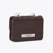 Borsa Micro Kensington Beads in nylon con stampa effetto coccodrillo Kurt Geiger