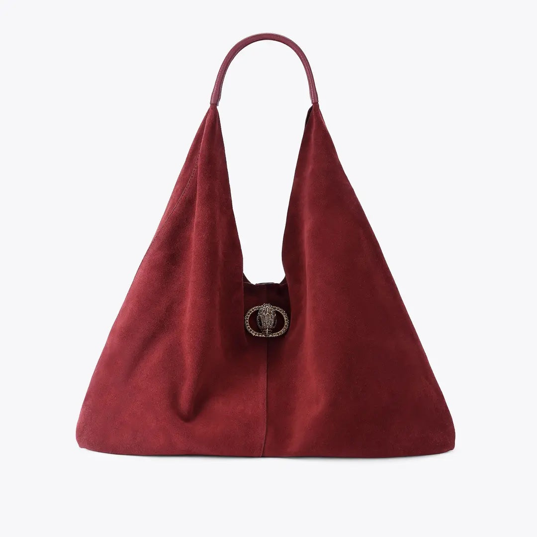 Borsa Chelsea Large Slouch Hobo in pelle scamosciata Kurt Geiger