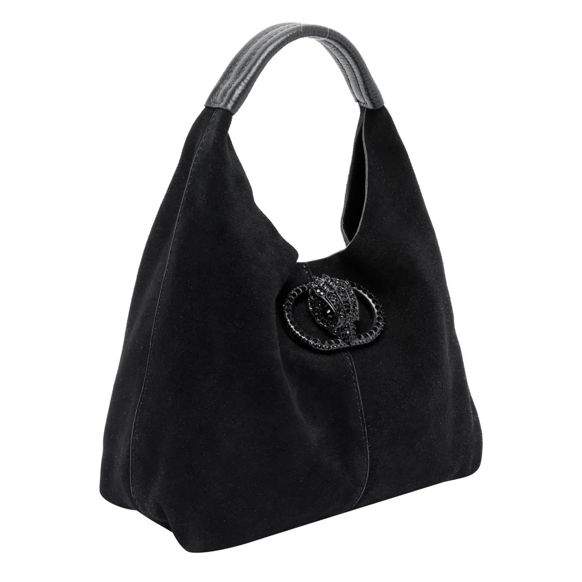 Borsa Chelsea Small Slouch Hobo in pelle scamosciata Kurt Geiger