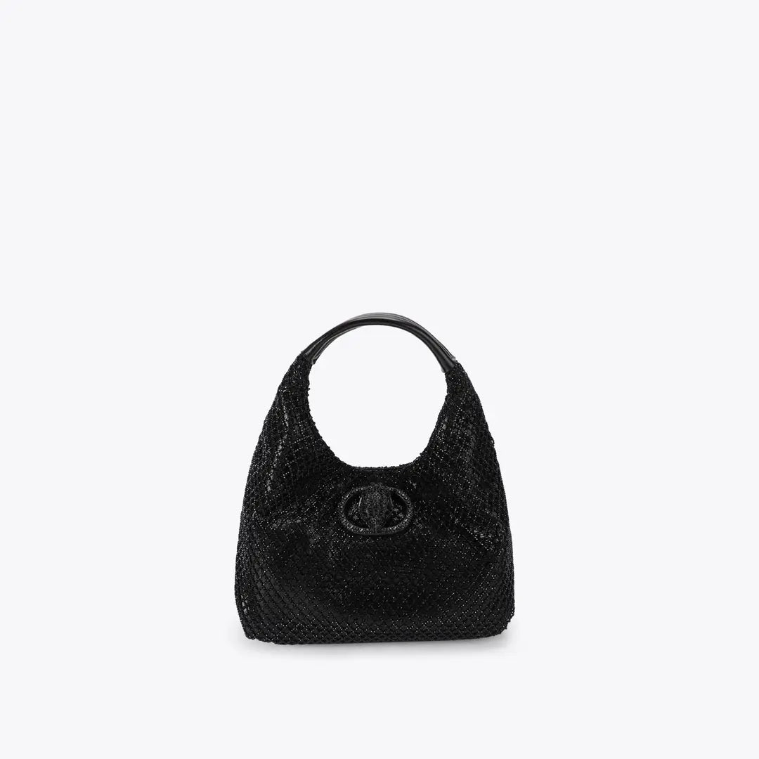 Borsa Chelsea Small Slouch Hobo in tessuto Kurt Geiger