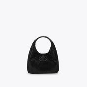 Borsa Chelsea Small Slouch Hobo in tessuto Kurt Geiger