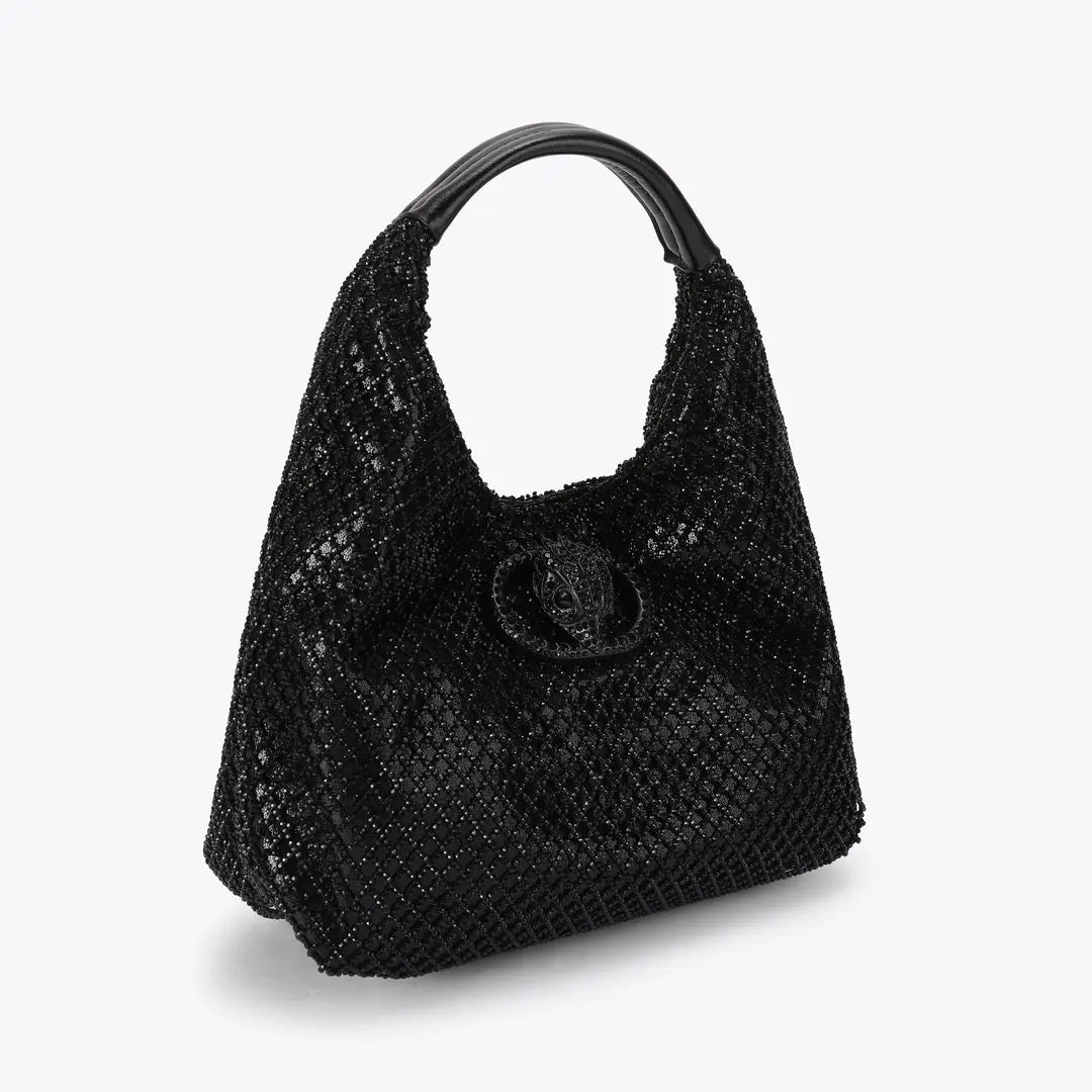 Borsa Chelsea Small Slouch Hobo in tessuto Kurt Geiger