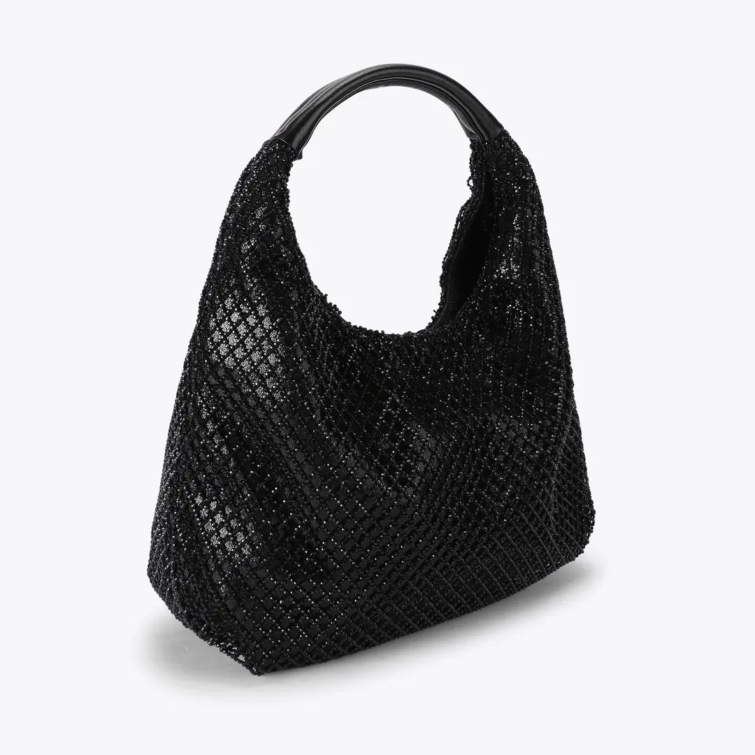 Borsa Chelsea Small Slouch Hobo in tessuto Kurt Geiger
