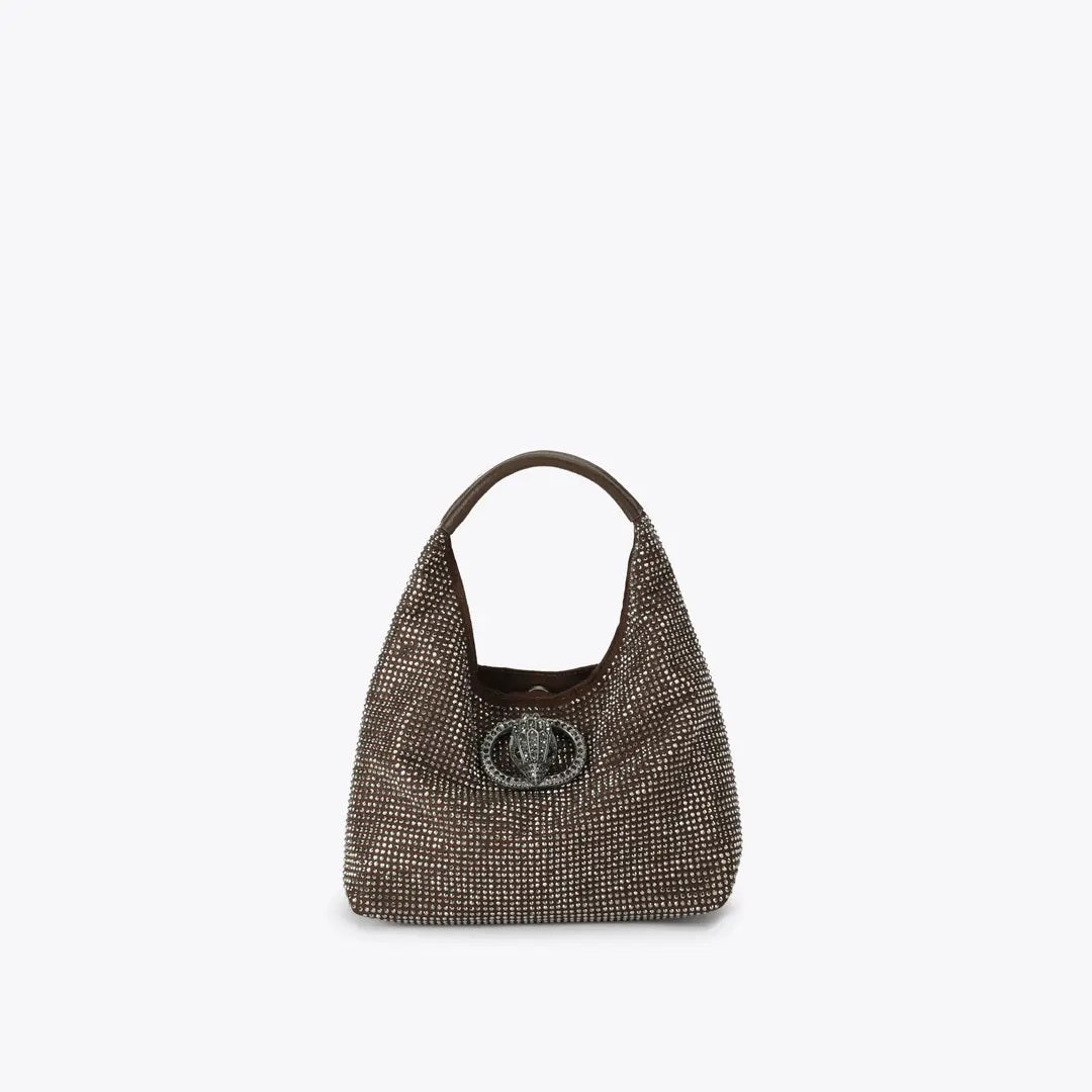 Borsa Chelsea Small Slouch Hobo in tessuto Kurt Geiger