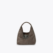 Borsa Chelsea Small Slouch Hobo in tessuto Kurt Geiger