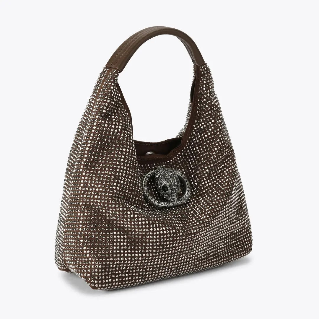 Borsa Chelsea Small Slouch Hobo in tessuto Kurt Geiger