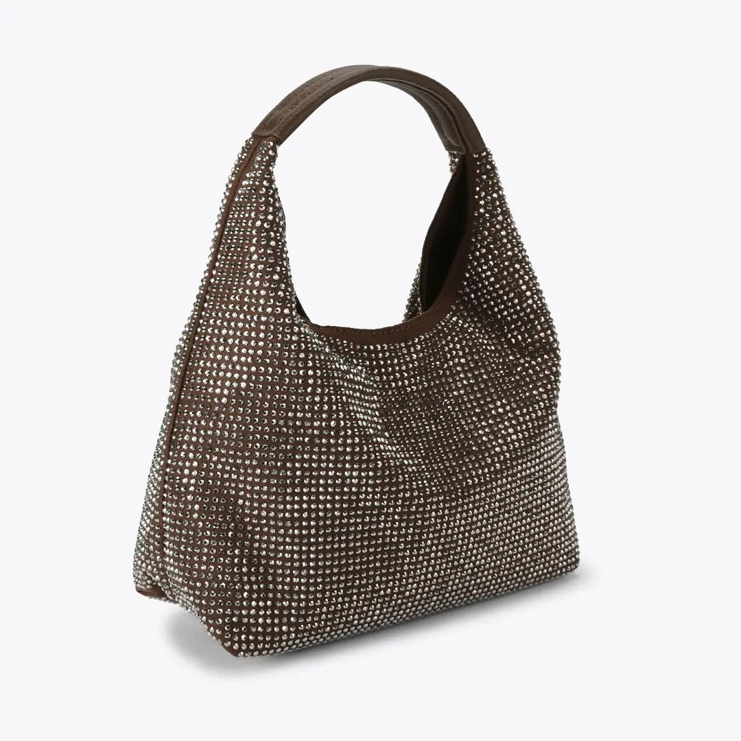 Borsa Chelsea Small Slouch Hobo in tessuto Kurt Geiger