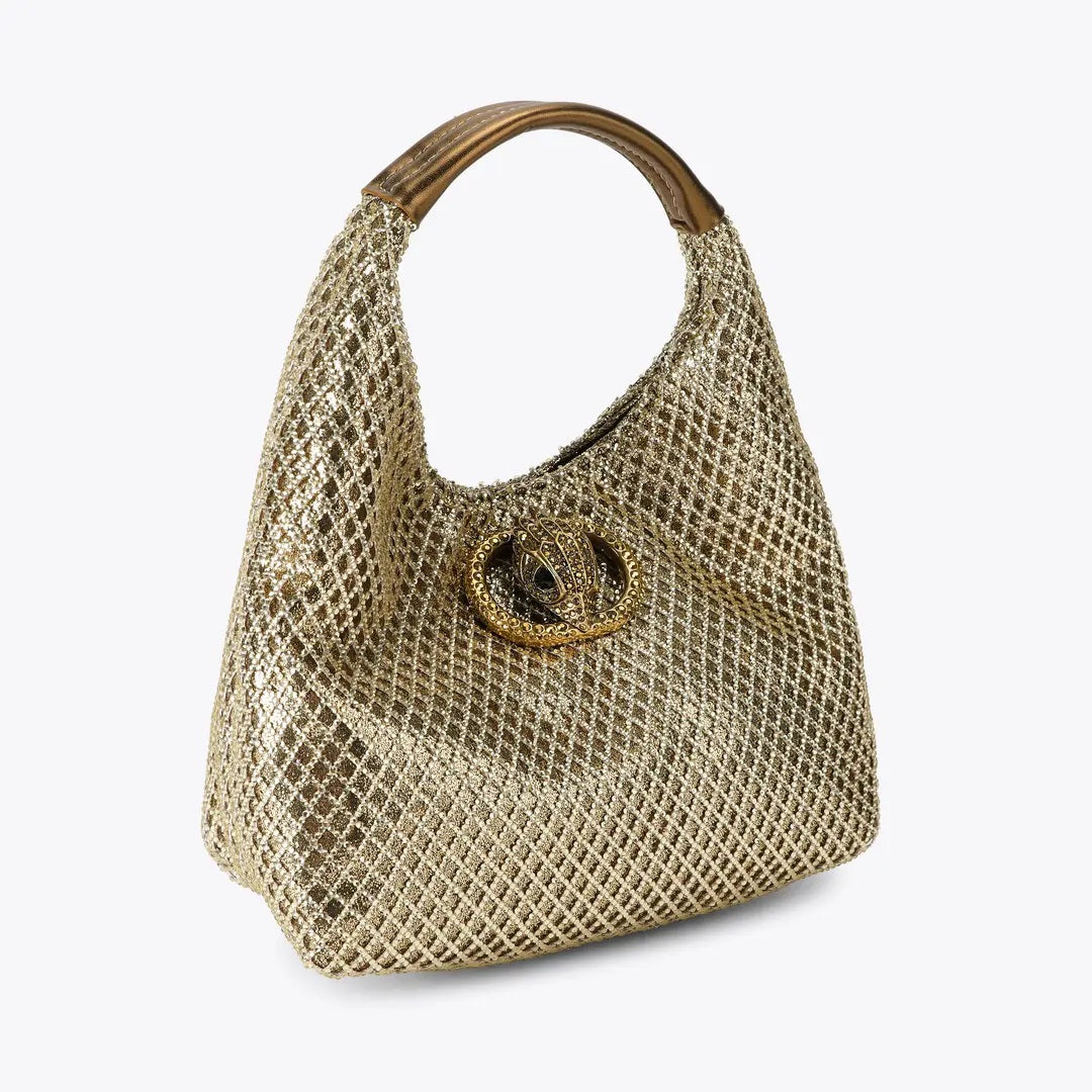 Borsa Chelsea Small Slouch Hobo in tessuto Kurt Geiger