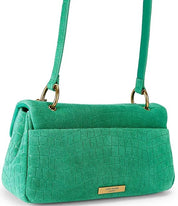 Borsa Pimlico Bag Chain in pelle scamosciata con stampa coccodrillo Kurt Geiger