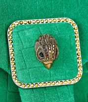Borsa Pimlico Bag Chain in pelle scamosciata con stampa coccodrillo Kurt Geiger