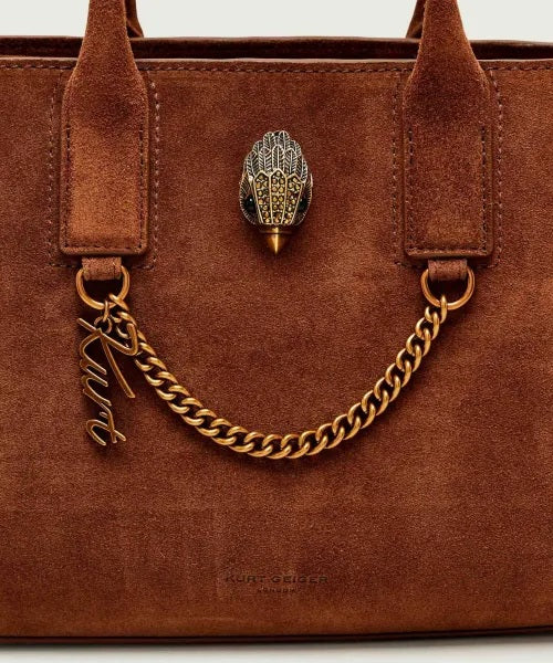 Borsa Sloane Small Shopper in pelle scamosciata Kurt Geiger