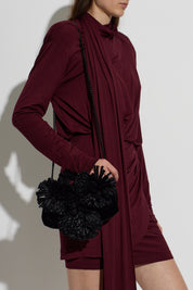 Borsa Mini Tote Pom in velluto Kurt Geiger