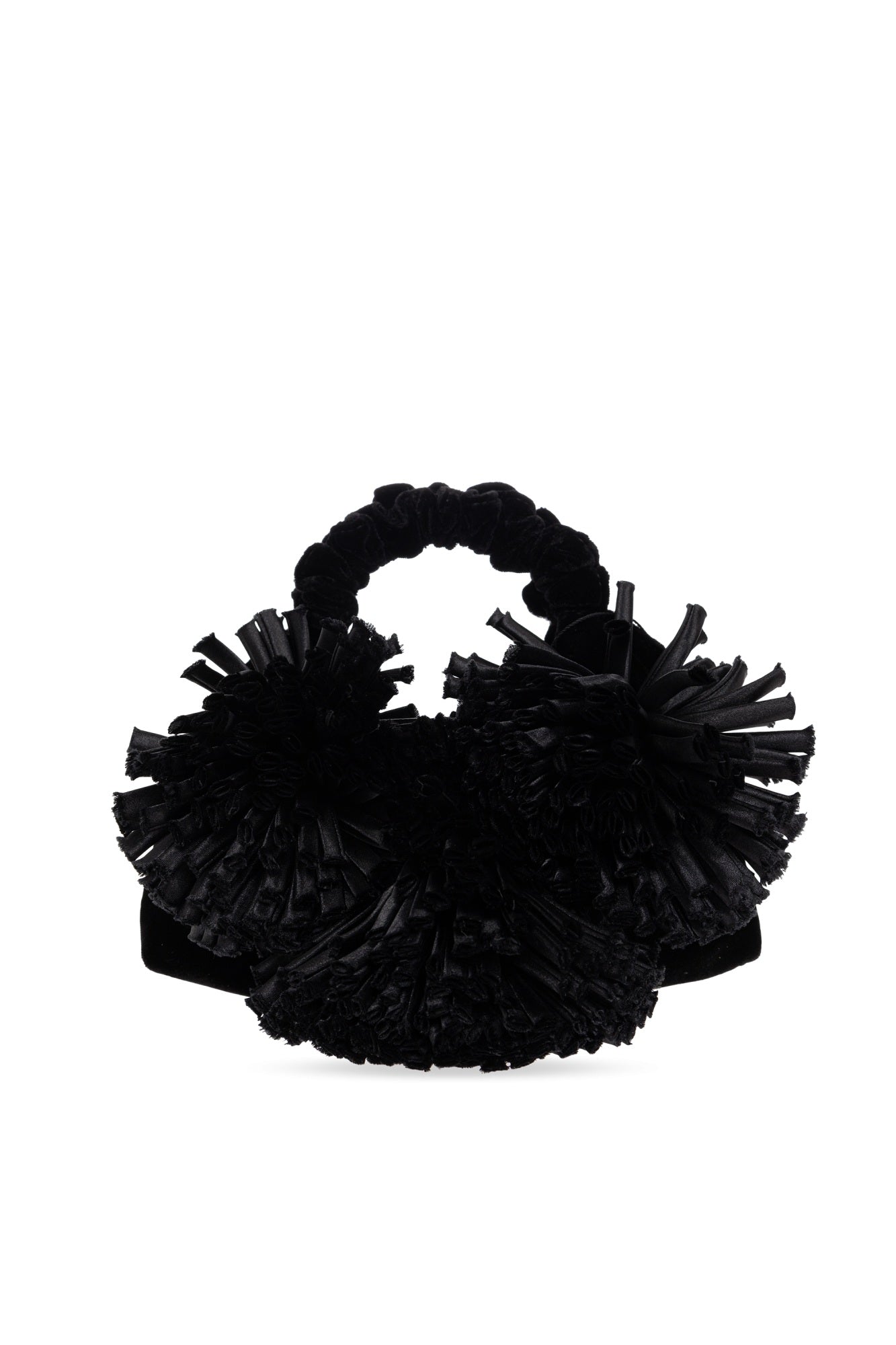 Borsa Mini Tote Pom in velluto Kurt Geiger