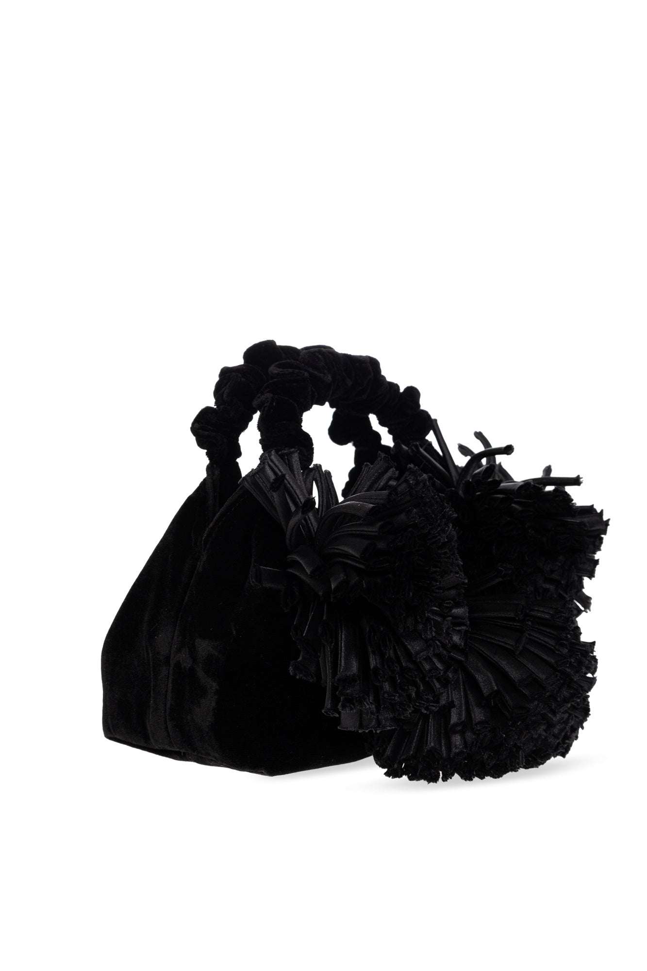 Borsa Mini Tote Pom in velluto Kurt Geiger