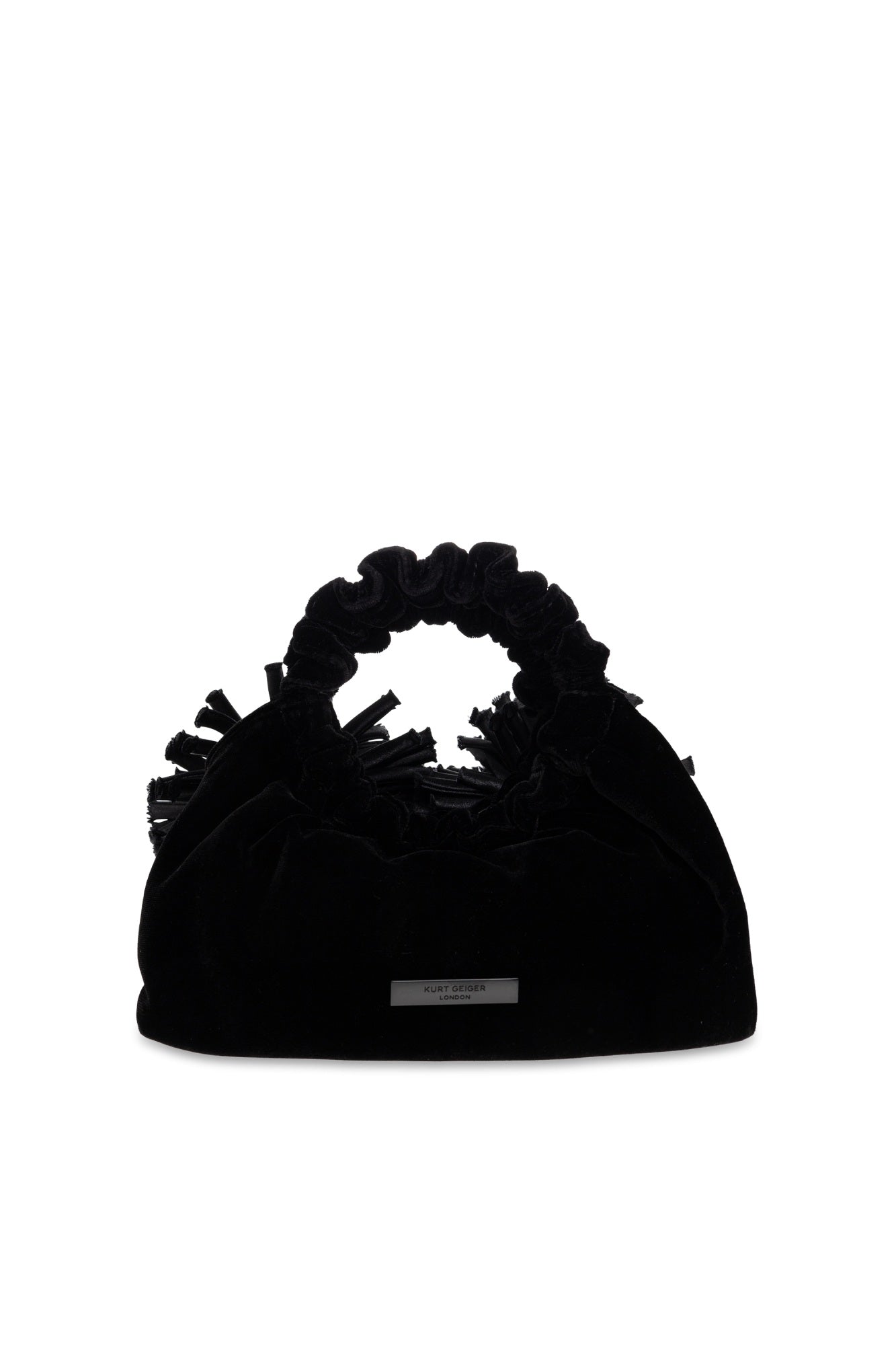 Borsa Mini Tote Pom in velluto Kurt Geiger