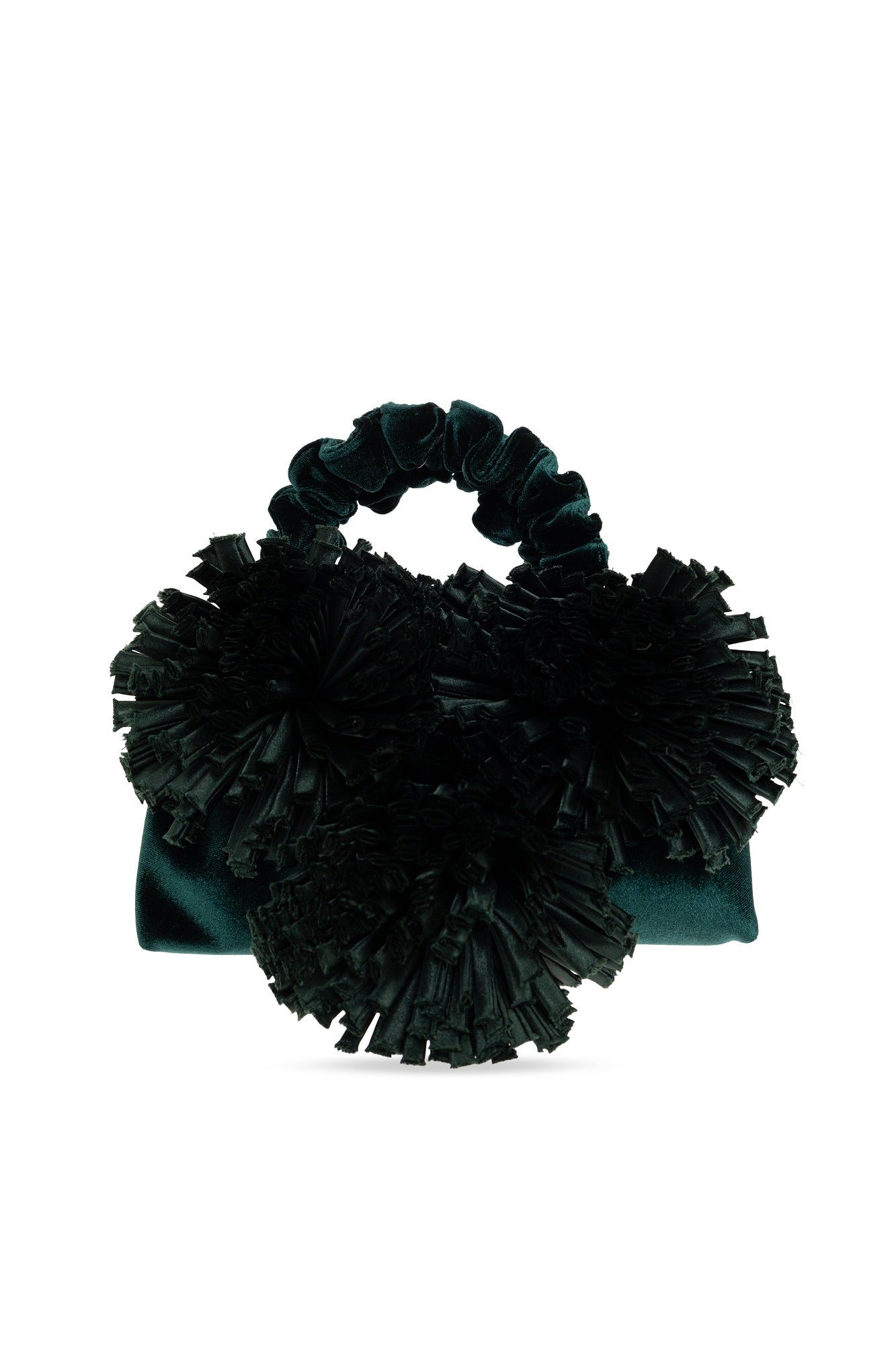 Kurt Geiger Velvet Pom Mini Tote Bag