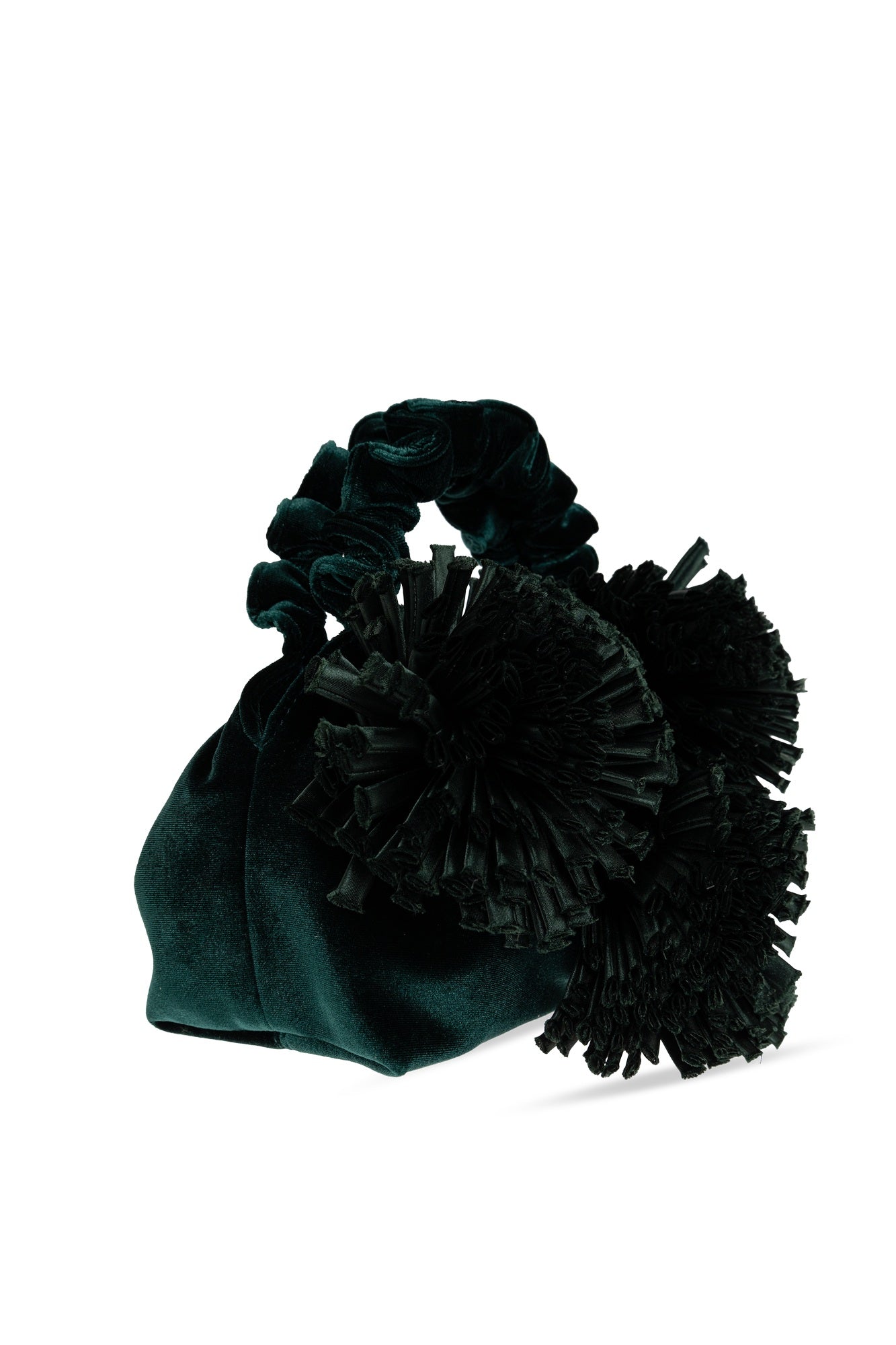 Kurt Geiger Velvet Pom Mini Tote Bag