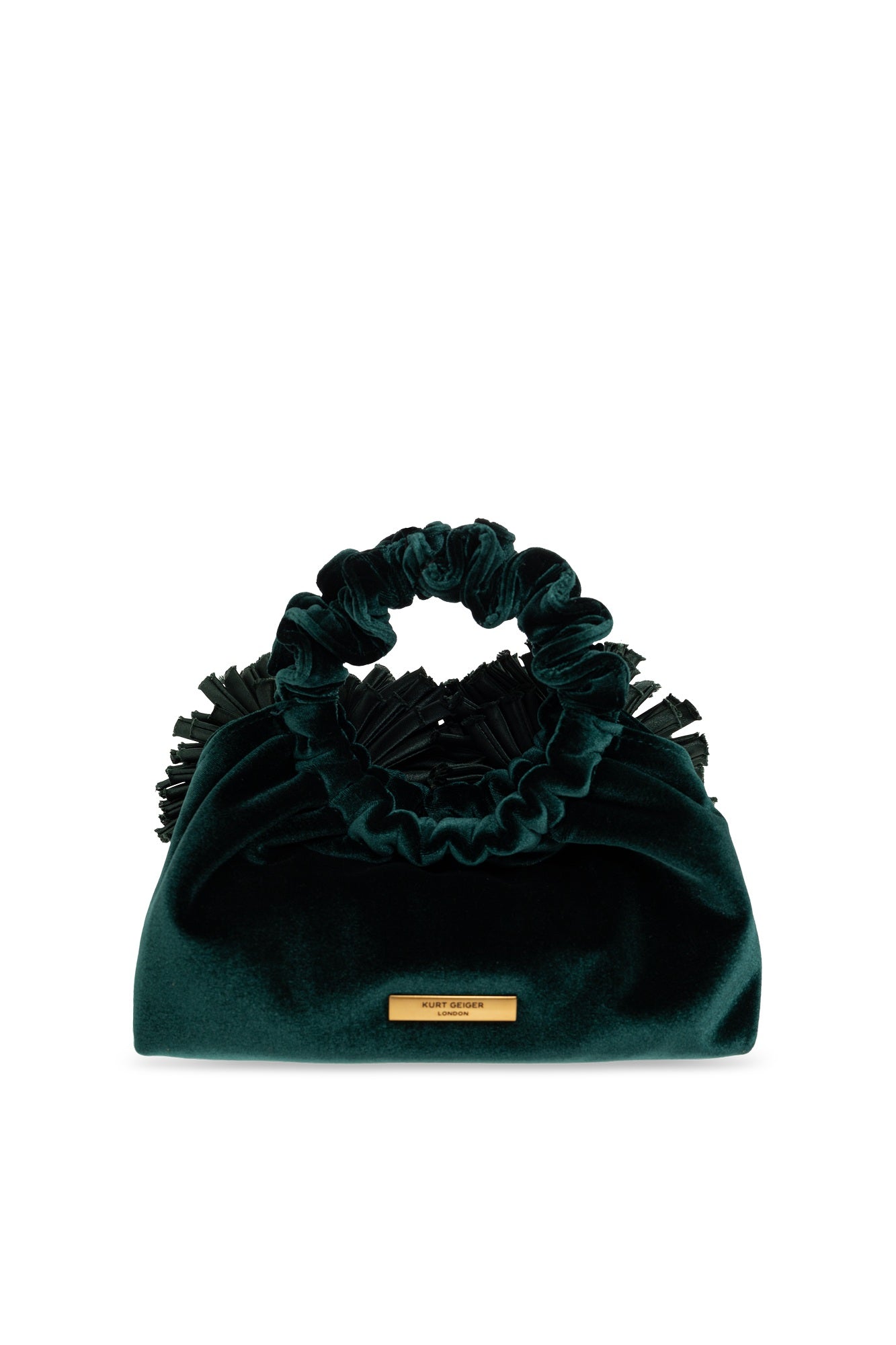 Kurt Geiger Velvet Pom Mini Tote Bag