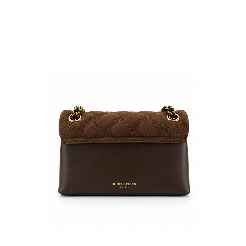 Borsa a tracolla Mini Kensington in pelle scamosciata Kurt Geiger
