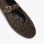 Kurt Geiger Mayfair suede ballet flats