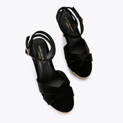 Sherbert Cross Sandal in Kurt Geiger velvet