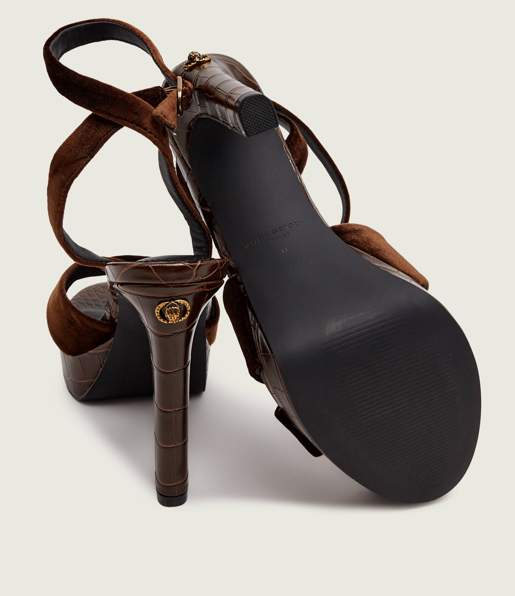 Sandali Sherbert Cross Sandal in velluto Kurt Geiger