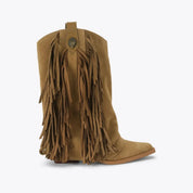 Stivali Albany Fringe Western in pelle scamosciata Kurt Geiger